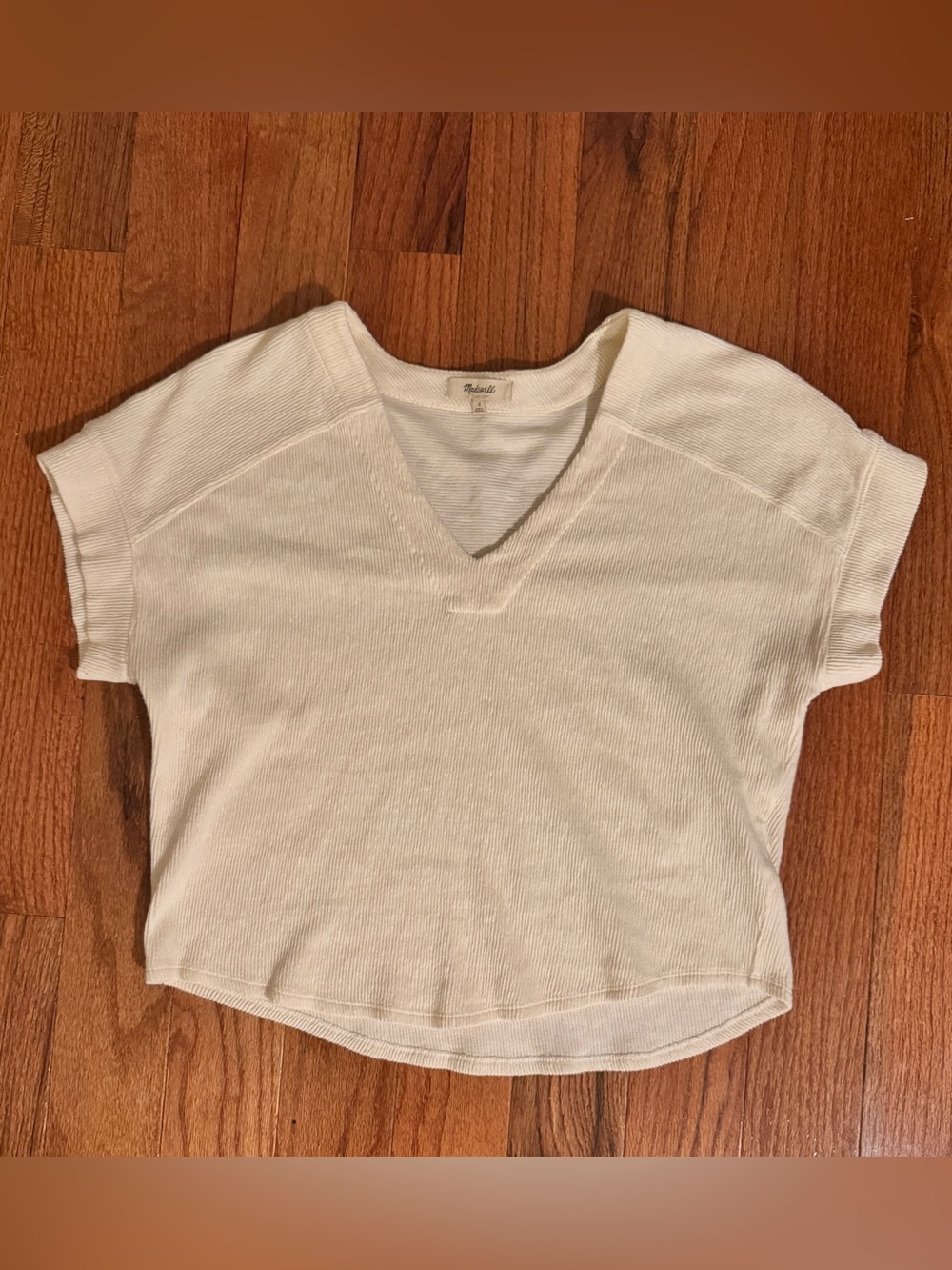 Madewell 100% cotton v-neck top